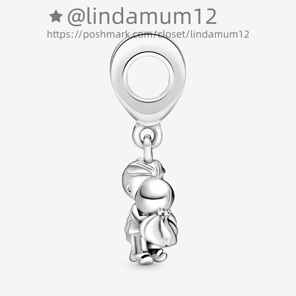 Pandora Married couple sterling silver dangle with clear cubic zirconia - Picture 3 of 5